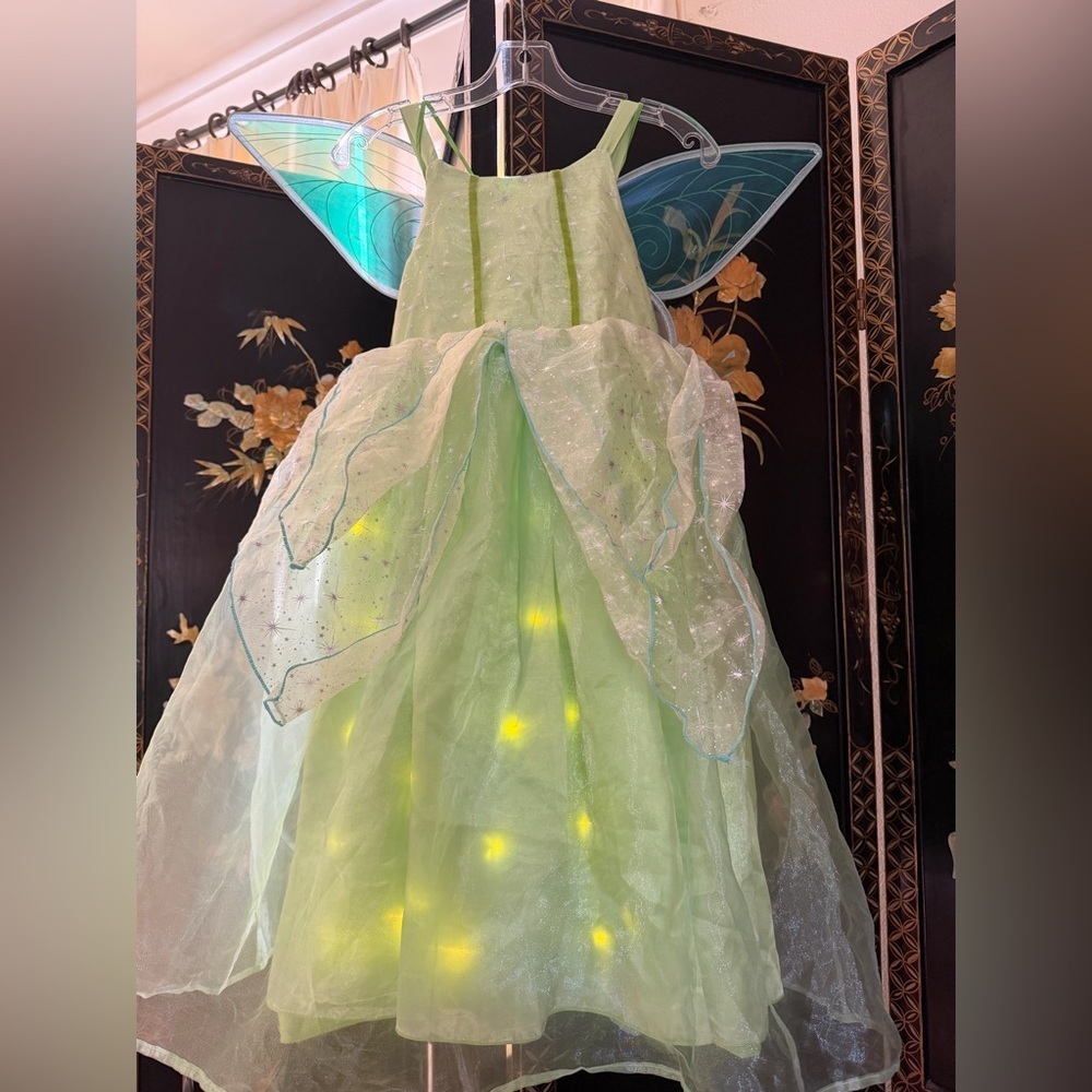 Green Light up Fairy Costume with Wings